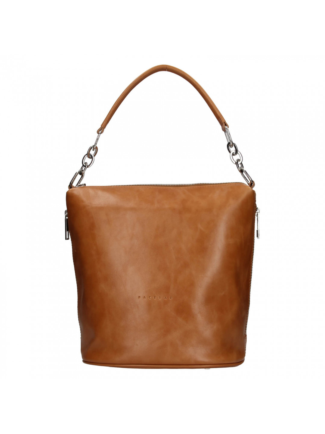 Dámská kožená kabelka Facebag Talma – koňak